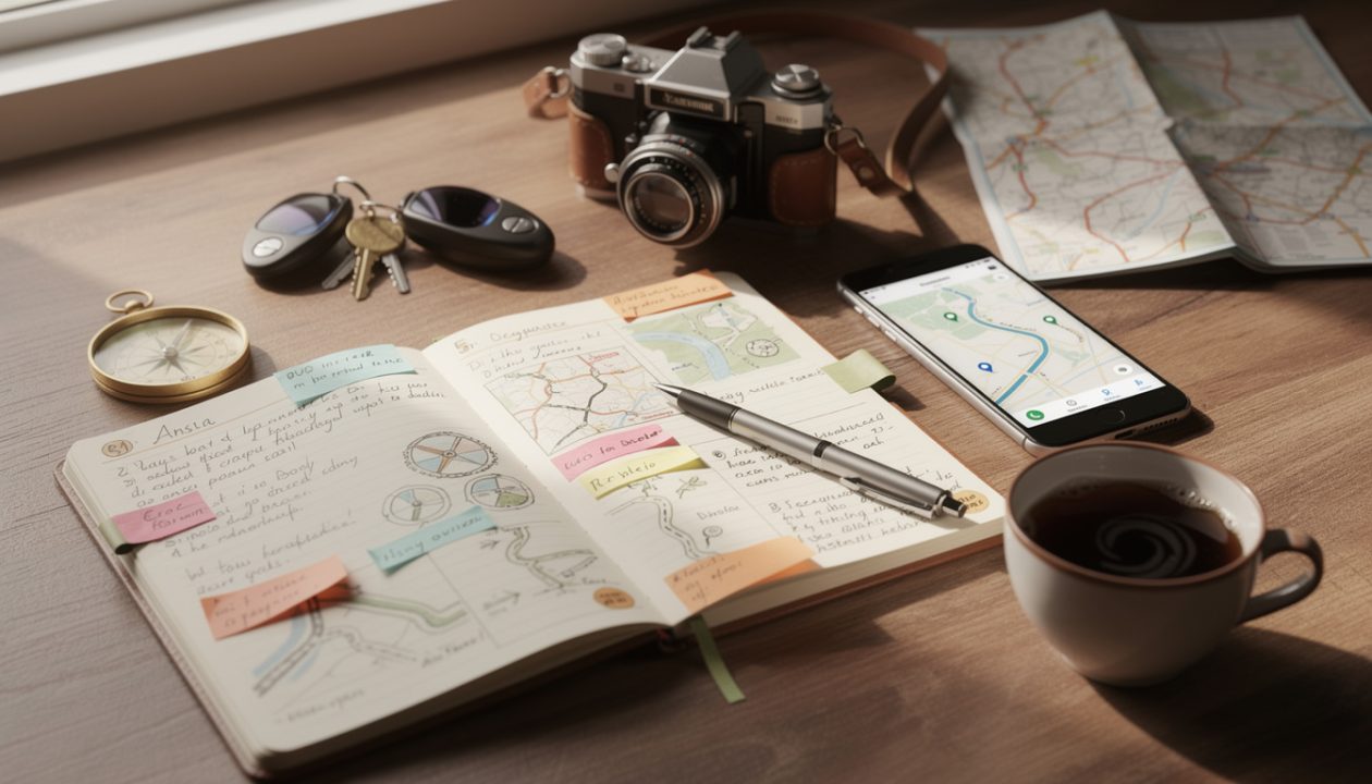 Comment préparer un carnet de route pour son voyage en voiture